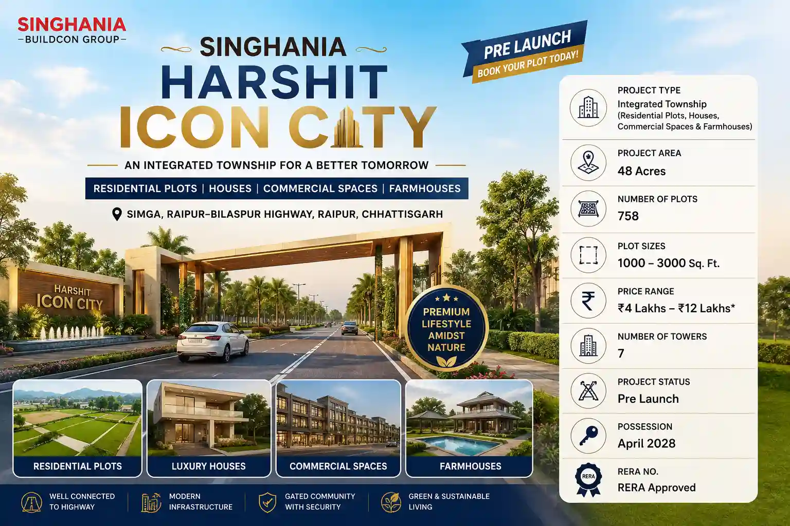 Singhania Harshit Icon City Raipur Banner Image